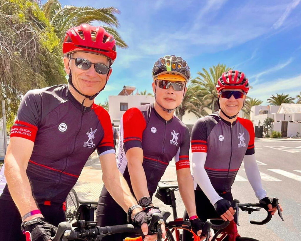 Group of Windmilers out cycling