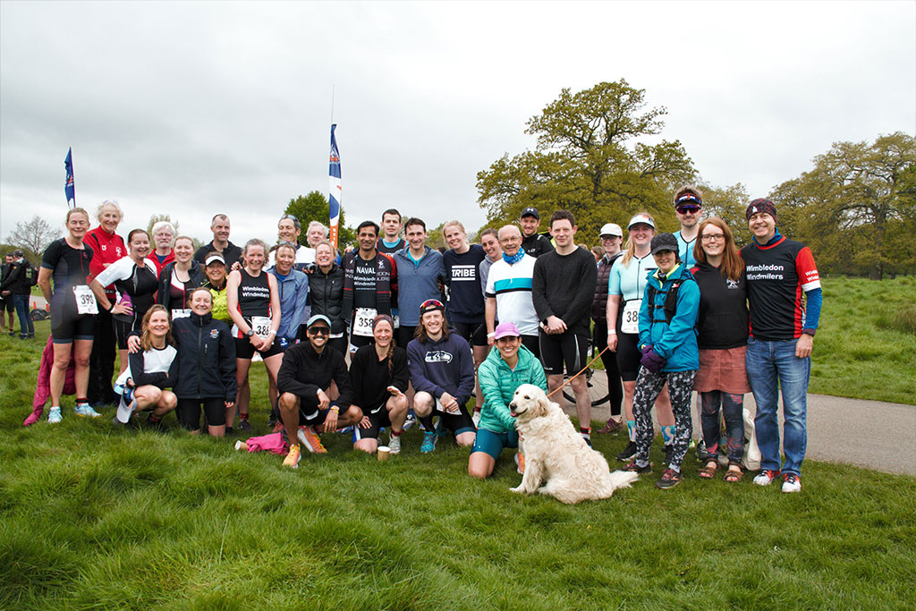 Photo of group of Windmilers before a run