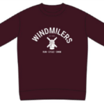 Deep red Windmilers sweatshirt (Scimitar)